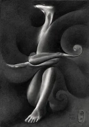 Elegant surrealistisk figur