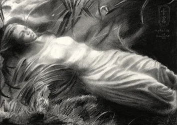 Æterisk draperet figur