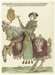 Portræt af Ferdinand I af Østrig til hest