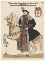 Portræt af Johannes III af Portugal til hest