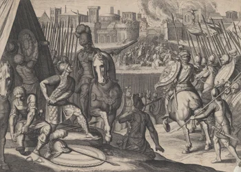 Plade 2: Byen Rom taget af konstabel af Bourbon, fra Charles V
