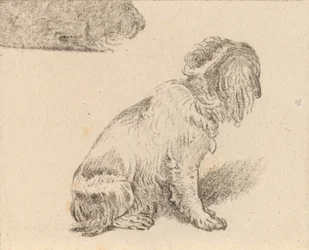 Siddende hund, 1777.