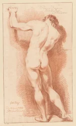 Stående nøgen mand, set bagfra (1. præmie 1771)