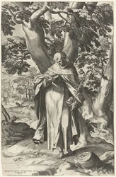 St. Dominic læser en bog