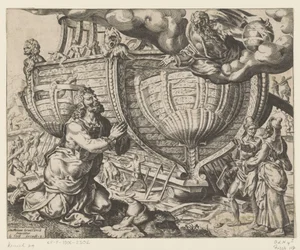 Gud beordrer Noa til at bygge arken The History of Noah (serietitel)