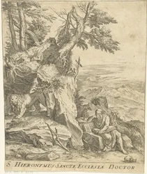 Landskab med læsning Hieronymus