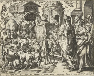Noa gik ombord i arken med sin familie og dyrene The History of Noah (serietitel)