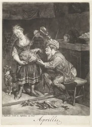 April Aprillis (titel på objekt) Årets 12 måneder, Les XII Mois de l