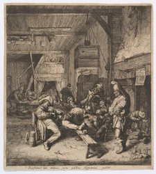Violinspilleren siddende i kroen, 1685.