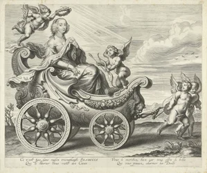 Clara Isabella de Ligne-Arenberg (?) i en triumfvogn