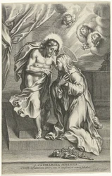 Kristus og den hellige Katarina af Siena