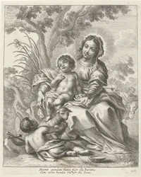 Hellig Familie med Johannes Døberen som Barn