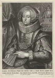 Portræt af Maria Anna af Østrig, kone til kejser Ferdinand III