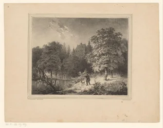 Jæger i en skov