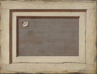 Trompe loeil. Bagsiden af et indrammet maleri, 1668-1672