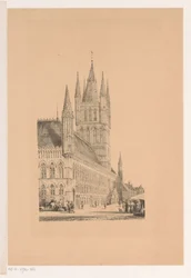 Tøjhallen i Ypres Rådhus fra det trettende århundrede (titel på objekt)
