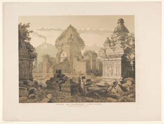 Ruin af Tjandi Sehoe Ruinerne af Prambanan. Tjandi Sewo. Residence Surakarta (titel på objekt)