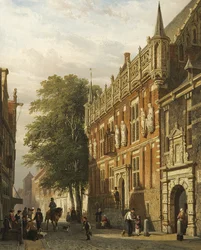 Stadhuis i Kampen, Holland, 1862