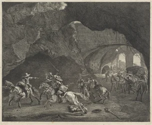 Skud under et røveri