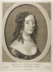 Amalia van Solms, Frederick Henrys kone, fra Ni portrætter