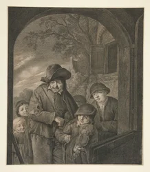 Uden titel (Musicians at an Inn Door)