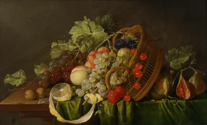 Stilleben med frugtkurv.
