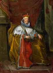 Portræt af Luca Giustiniani (1586-1651) Doge af gener mellem 1644 og 1646 Maleri af Cornelis De Wael (1592-1667) 1644-1649 Søn. 40x30 cm Privat samling