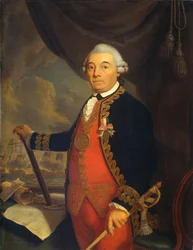 Portræt af Johan Arnold Zoutman (1724-1793), viceadmiral.[1]  Alternative titler:   Johan Arnold Zoutman (1724-93). Viceadmiral.[2] Jan Arnold Zoutman.[2]