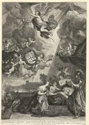 Allegori om fødslen af ​​prinsesse Maria Amalia, datter af Hendrik Casimir, 1689