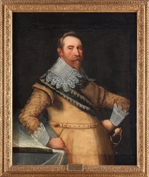 Gustave II Adolphe dit le Grand ou le lion du Nord (1594-1632) - Gustavus Adolphus of Sweden - Peinture de Cornelius Arendtz
