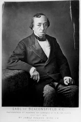 Benjamin Disraeli, 1. jarl af Beaconsfield 1804-1881, britisk konservativ statsmand, 1878