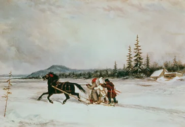 Beboere Slæde, c.1855