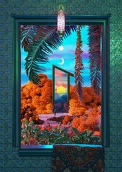 Surrealistisk vinduesportal