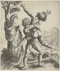 Hercules kæmper med Antaeus