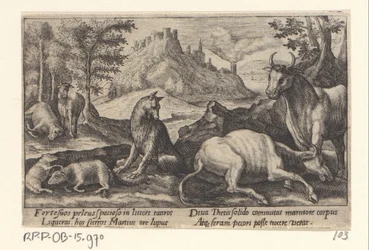 Psamathe forvandler ulven til marmor Metamorphoses of Ovid (serietitel)