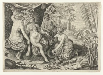 Nymfer fylder overflødighedshornet Metamorphoses of Ovid (serietitel)