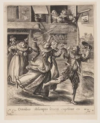 Sønnen, der blev jaget ud af bordellet, fra lignelsen om den fortabte søn
