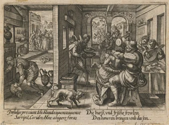 Banket med musikere, ca. 1600