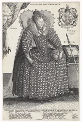 Portræt af dronning Elizabeth I af England, ca. 1603