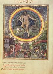 C129 Saturn med stjernetegnene Vandmanden og Stenbukken, fra 
