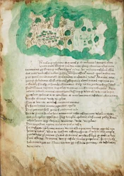 Kort over Paxos, ca. 1420 (pergament)
