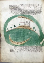 Kort over øen Santorini (Grækenland)