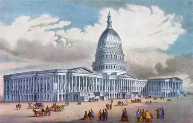 Washington, United States Capitol, 1800-tallet.