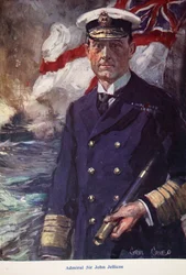 Admiral Sir John Jellicoe, illustration fra 