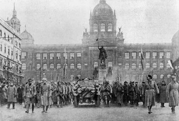 Masaryks indrejse i Prag den 8. december 1918