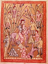 Jesu triumftog ind i Jerusalem (miniature, ca. 1085)