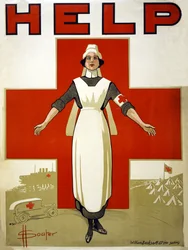 Kampagneplakat for det australske Røde Kors Hjælp, pub. 1914-18