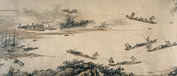 Fiskere på en Autumn River, Ming-dynastiet, 1400-tallet.