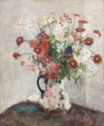 Blomster i en kande, ca. 1925 (olie på lærred)