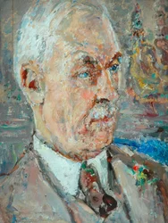 Professor Frederick Brown, ca. 1920 (olie på panel)